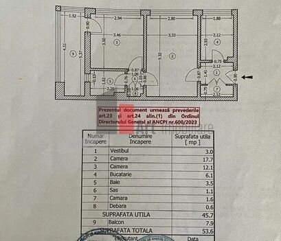 Baba Novac Apartament de vanzare 2 camere zona Baba Novac